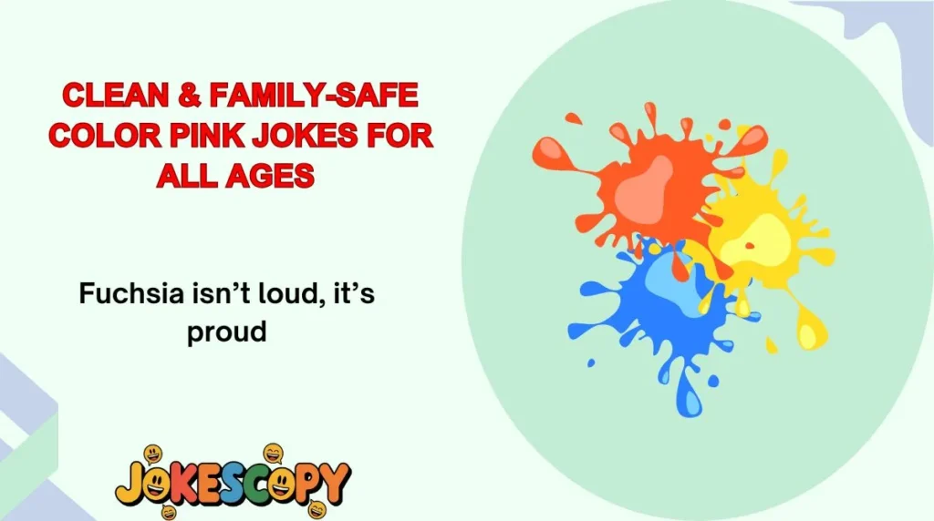 Clean & Family-Safe Color Pink Jokes for All Ages
