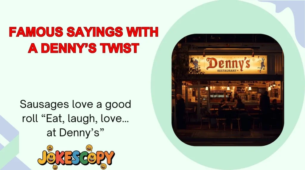 Famous Sayings With a Denny’s Twist