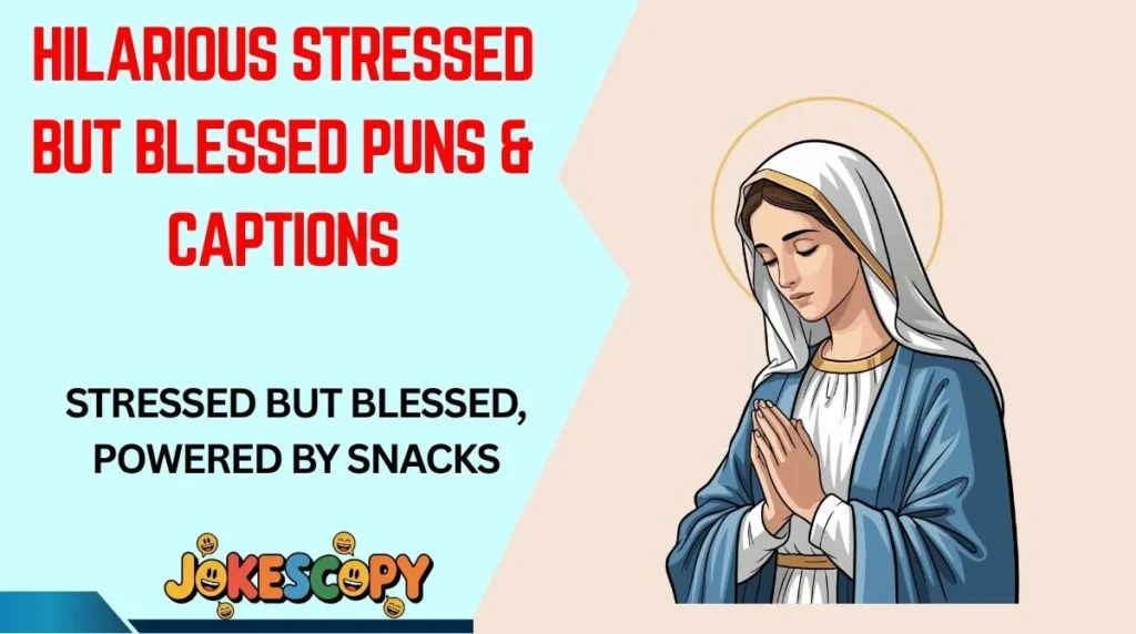 Hilarious Stressed But Blessed Puns & Captions