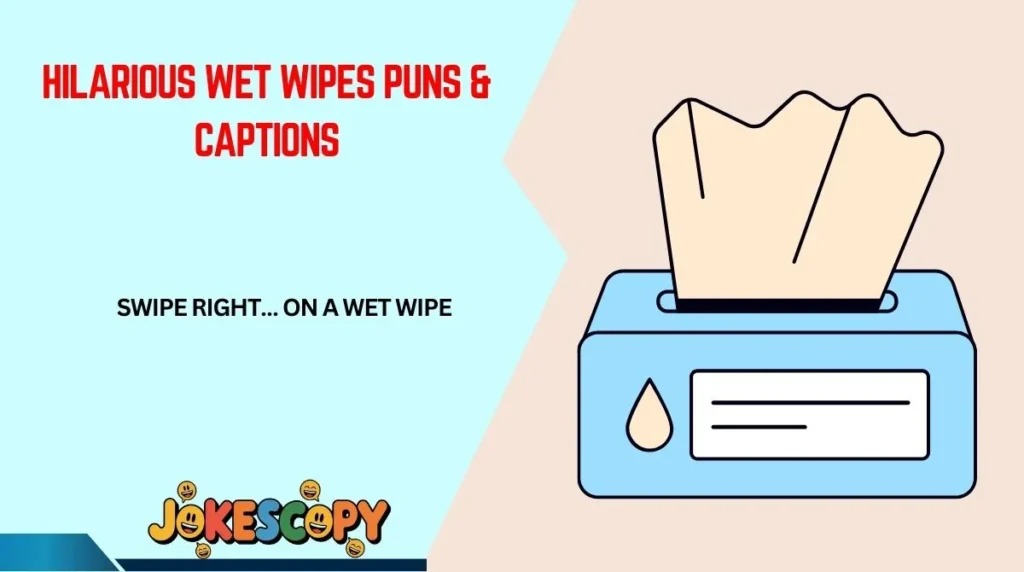 Hilarious Wet Wipes Puns & Captions