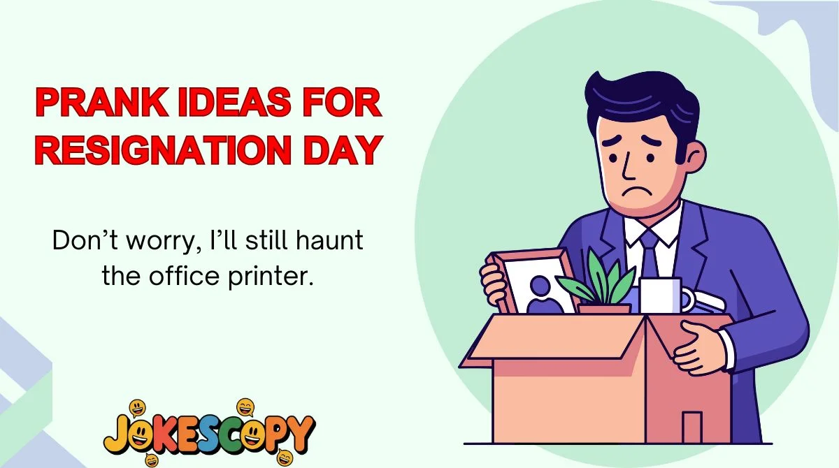 Prank Ideas for Resignation Day
