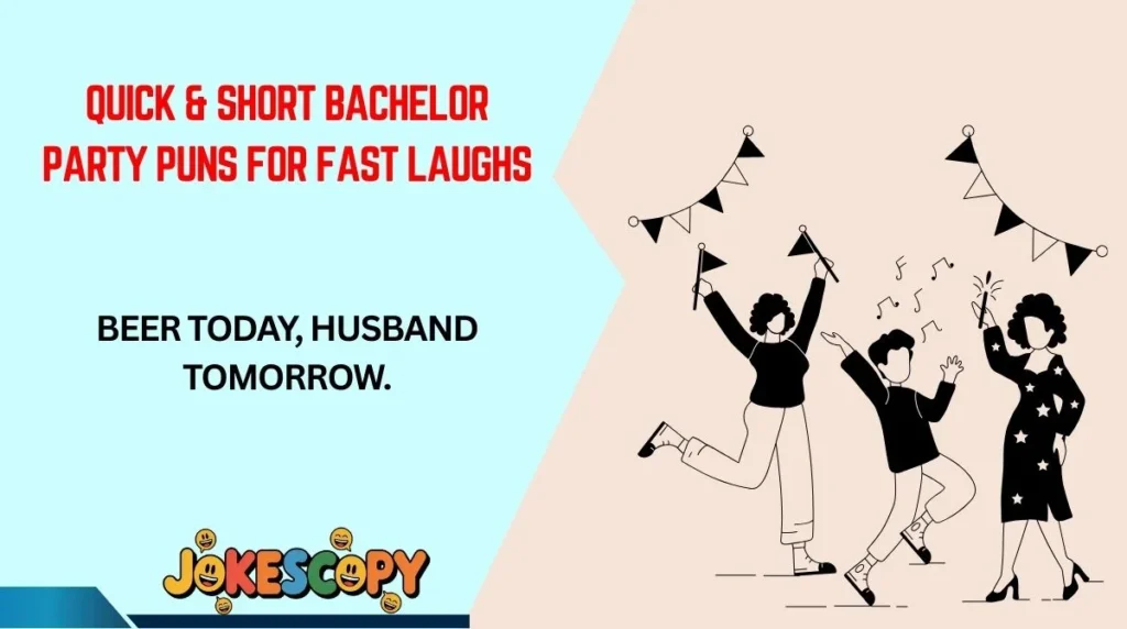 Quick & Short Bachelor Party Puns for Fast Laughs