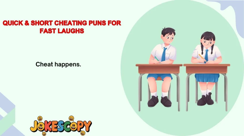 Quick & Short Cheating Puns for Fast Laughs