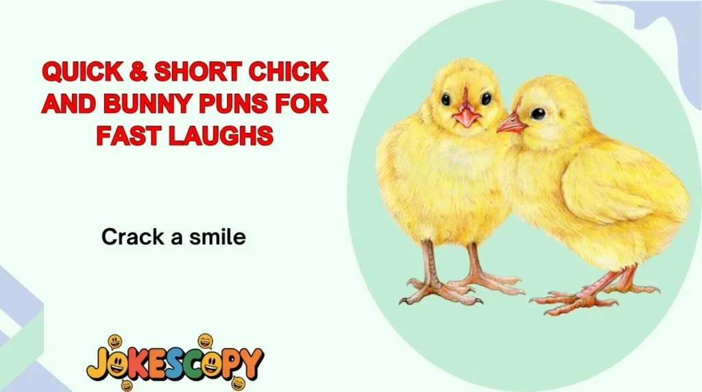 Quick & Short Chick and Bunny Puns for Fast Laughs