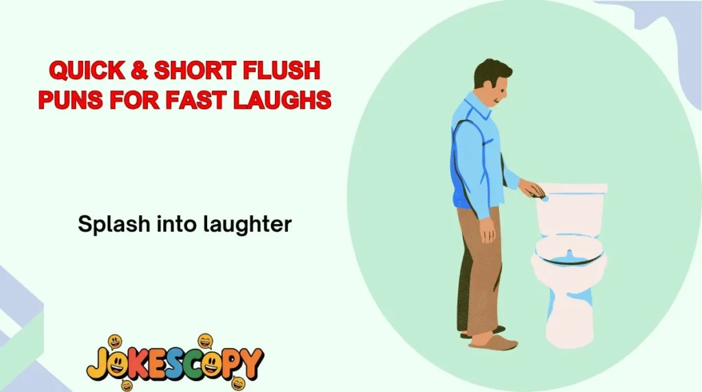 Quick & Short Flush Puns for Fast Laughs