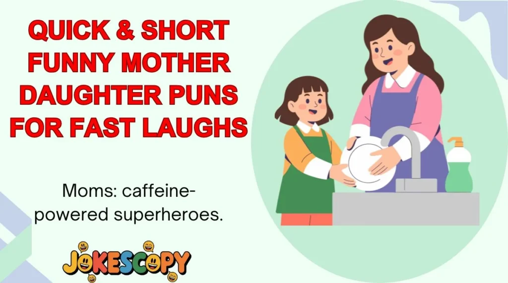 Quick & Short Funny Mother Daughter Puns for Fast Laughs