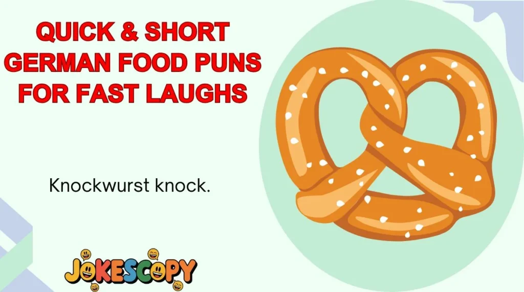 Quick & Short German Food Puns for Fast Laughs