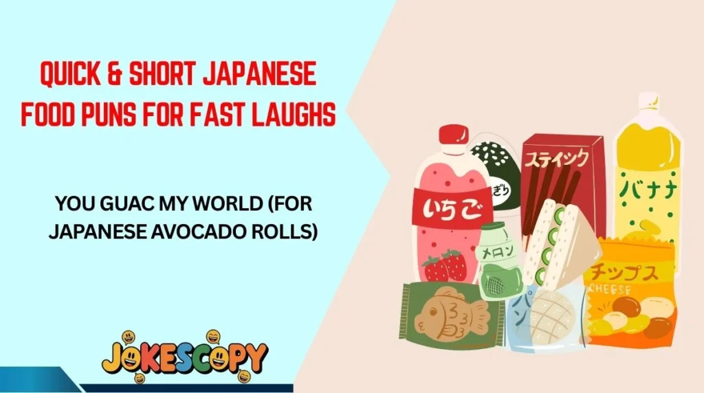 Quick & Short Japanese Food Puns for Fast Laughs
