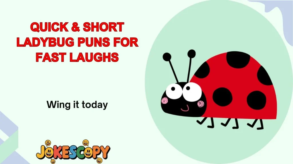 Quick & Short Ladybug Puns for Fast Laughs