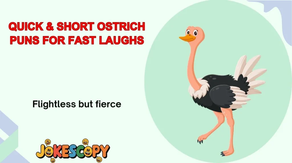 Quick & Short Ostrich Puns for Fast Laughs