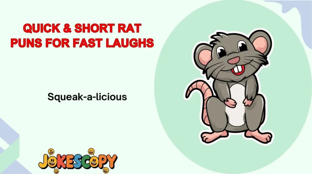 Quick & Short Rat Puns for Fast Laughs