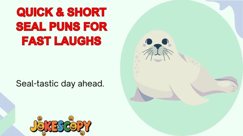 Quick & Short Seal Puns for Fast Laughs