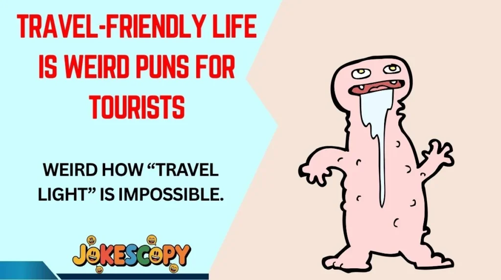 Travel-Friendly Life Is Weird Puns for Tourists