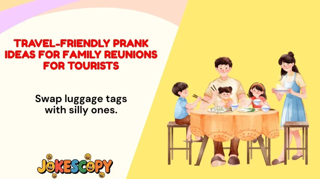 Travel-Friendly Prank Ideas for Family Reunions for Tourists