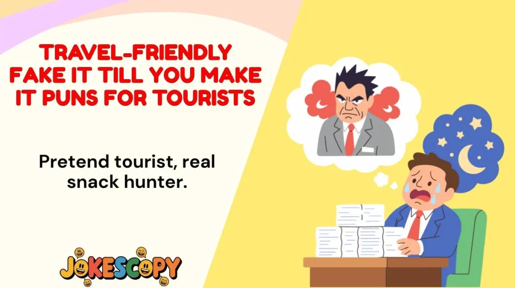Travel-Friendly Fake It Till You Make It Puns for Tourists