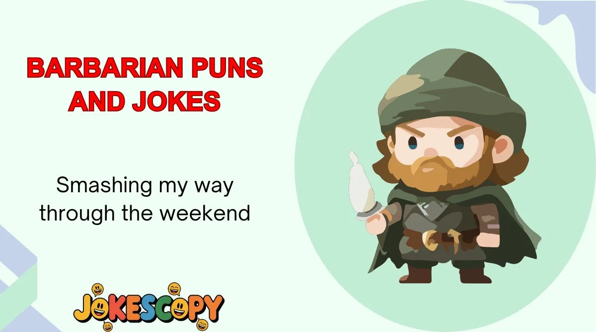 BarbBarbarian Puns and Jokesarian