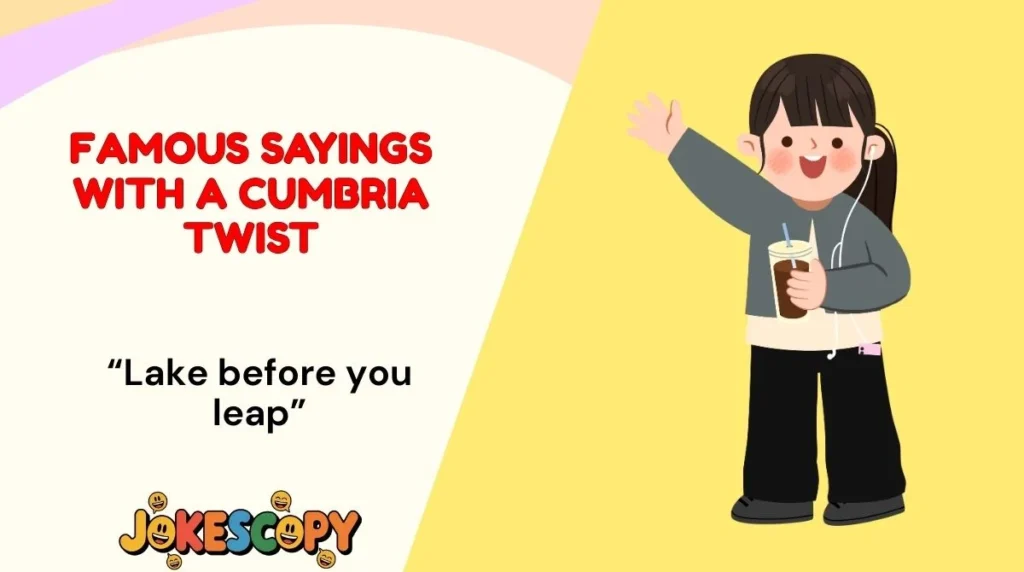 Famous Sayings With a Cumbria Twist