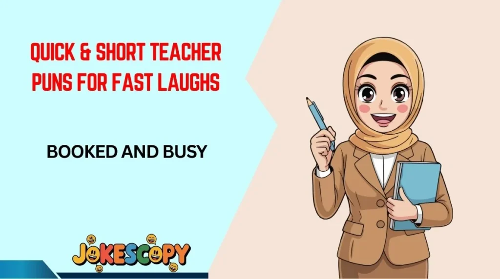 Quick & Short Teacher Puns for Fast Laughs