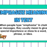 Emphasize Meaning in Text