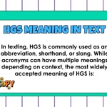 HGS Meaning in Text