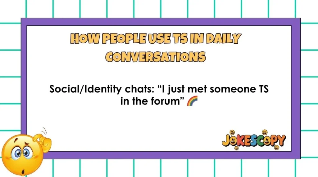 How People Use TS in Daily Conversations