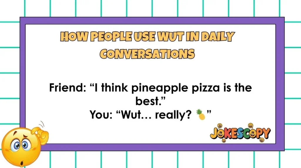 How People Use Wut in Daily Conversations