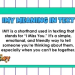 IMY Meaning in Text