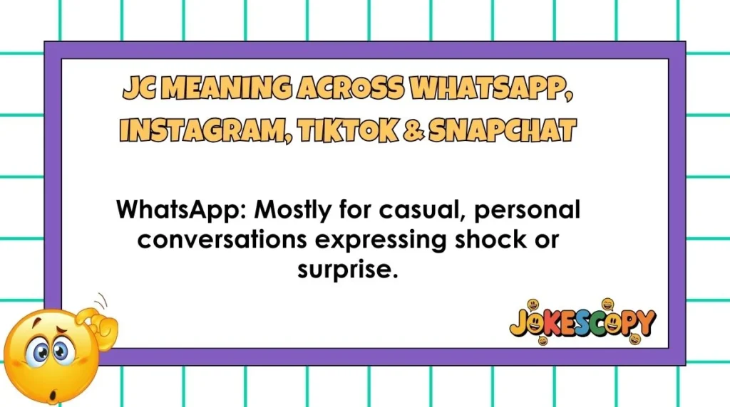 JC Meaning Across WhatsApp, Instagram, TikTok & Snapchat