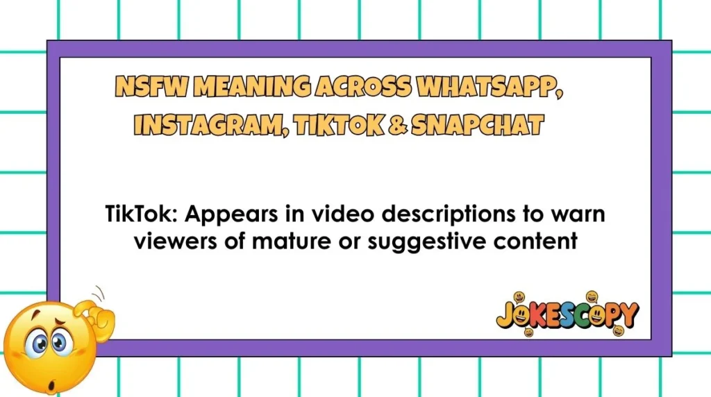 NSFW Meaning Across WhatsApp, Instagram, TikTok & Snapchat