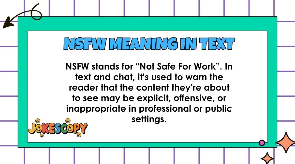 NSFW Meaning in Text