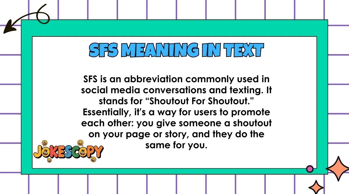 SFS Meaning in Text