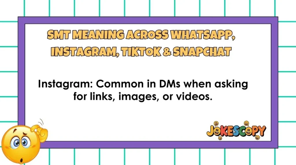 SMT Meaning Across WhatsApp, Instagram, TikTok & Snapchat