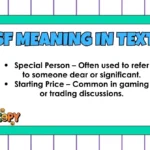 SP Meaning in Text