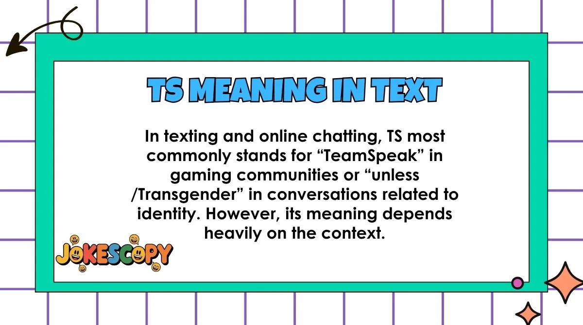 TS Meaning in Text