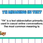 YH Meaning in Text