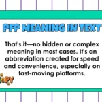 PFP Meaning in Text