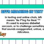 BFFR Meaning in Text