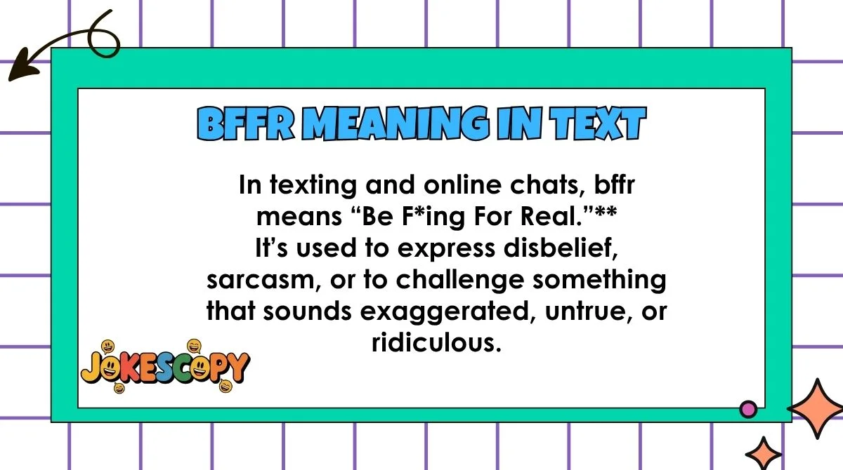 BFFR Meaning in Text