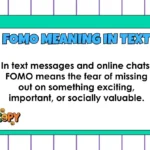 FOMO Meaning in Text