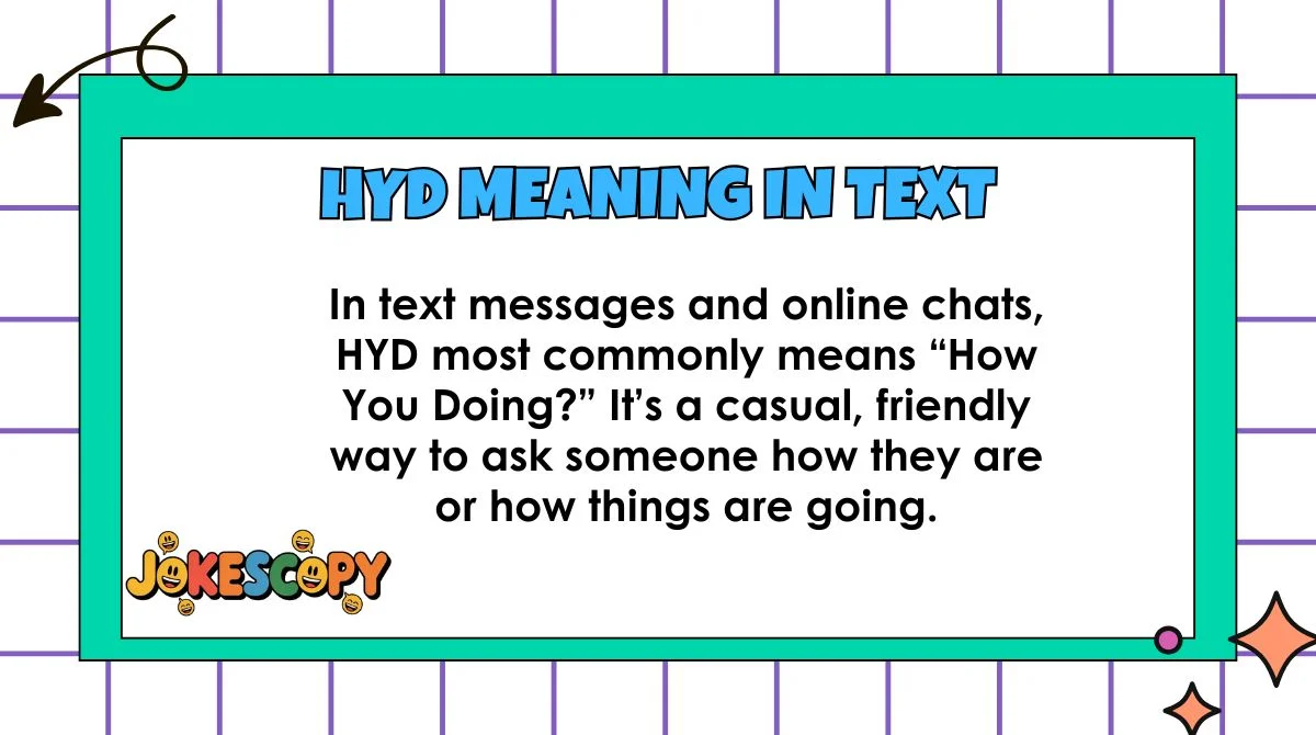 HYD Meaning in Text