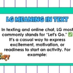 LG Meaning in Text