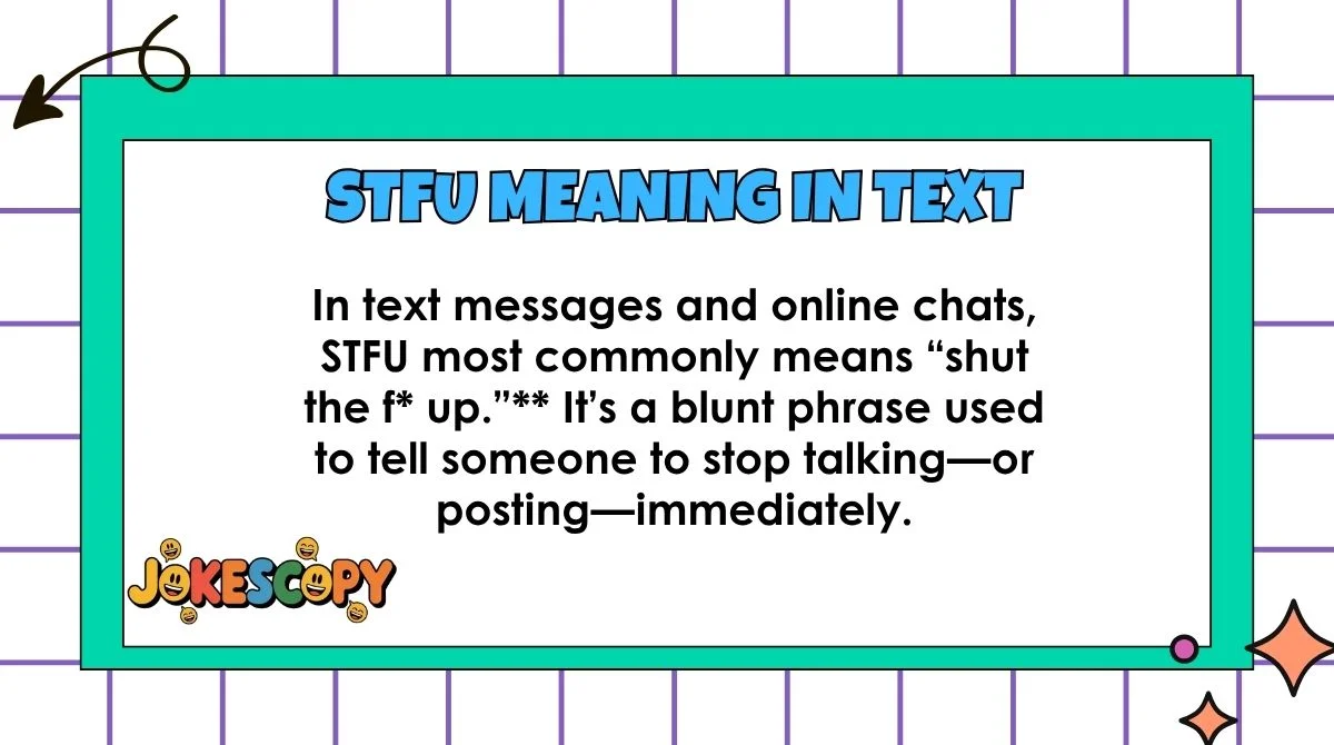 STFU Meaning in Text