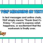TGIF Meaning in Text
