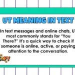 UT Meaning in Text
