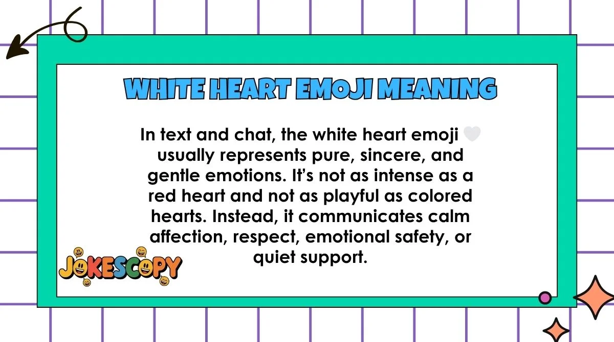 White Heart Emoji Meaning