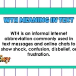 WTH Meaning in Text